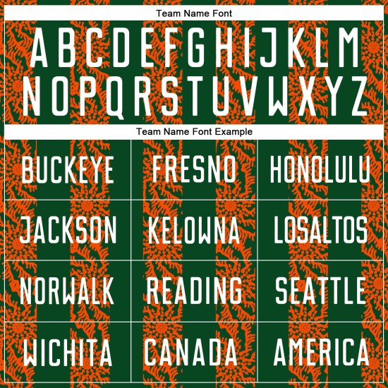 승화 그린 축구 맞춤형 흰색-주황색 추상 모양 저지 유니폼