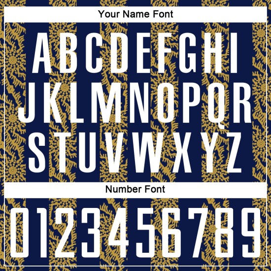 화이트-올드 저지 커스텀 축구 네이비 유니폼 모양 추상 승화 골드