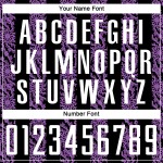 저지 모양 승화 유니폼 검정 흰색 중간 보라색 맞춤 축구 추상화