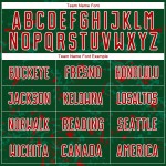 축구 조각 저지 녹색 추상 맞춤형 아트 승화 빨간색 켈리 유니폼 녹색