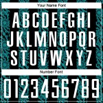 모양 승화 축구 추상 유니폼 검정 흰색-청록색 유니폼 맞춤형