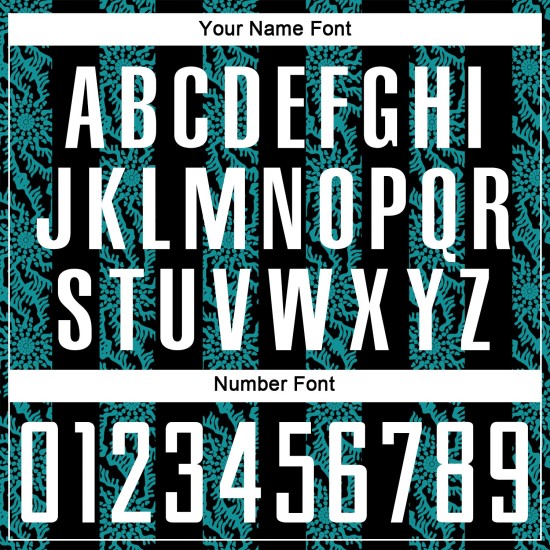 모양 승화 축구 추상 유니폼 검정 흰색-청록색 유니폼 맞춤형