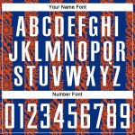 모양 유니폼 맞춤 승화 흰색-주황색 축구 유니폼 로얄 추상