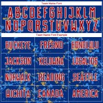 축구 조각 유니폼 승화 추상 블루 맞춤 유니폼 레드 아트 골드 파우더 올드 로얄