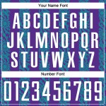 유니폼 보라색 저지 맞춤 모양 축구 승화 추상 흰색-청록색