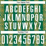 승화 그린 화이트-옛 유니폼 켈리 축구 골드 저지 추상 모양 맞춤 제작 승화 그린 화이트-옛 유니폼 켈리 축구 골드 저지 추상 모양 맞춤 제작