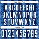 축구 블루 승화 네이비 유니폼 유니폼 커스텀 추상 모양 화이트 파우더