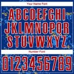 축구 조각 유니폼 승화 추상 블루 맞춤 유니폼 레드 아트 골드 파우더 올드 로얄