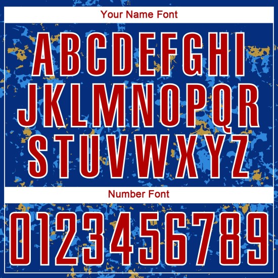 축구 조각 유니폼 승화 추상 블루 맞춤 유니폼 레드 아트 골드 파우더 올드 로얄