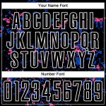 썬더 커스텀 블루-핑크 아트 추상 유니폼 블랙 조각 승화 축구 유니폼 썬더 커스텀 블루-핑크 아트 추상 유니폼 블랙 조각 승화 축구 유니폼