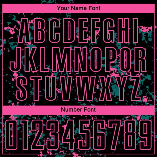 승화 축구 추상 조각 검정 저지 맞춤 아트 핑크-틸 유니폼