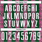 승화 화이트-핑크 그린 커스텀 모양 저지 축구 유니폼 추상화 승화 화이트-핑크 그린 커스텀 모양 저지 축구 유니폼 추상화