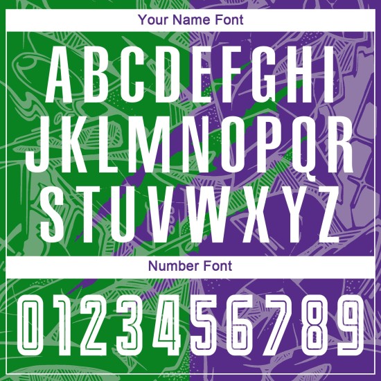 잔디 유니폼 녹색-보라색 패턴 저지 맞춤 축구 스크래치 승화 그래피티