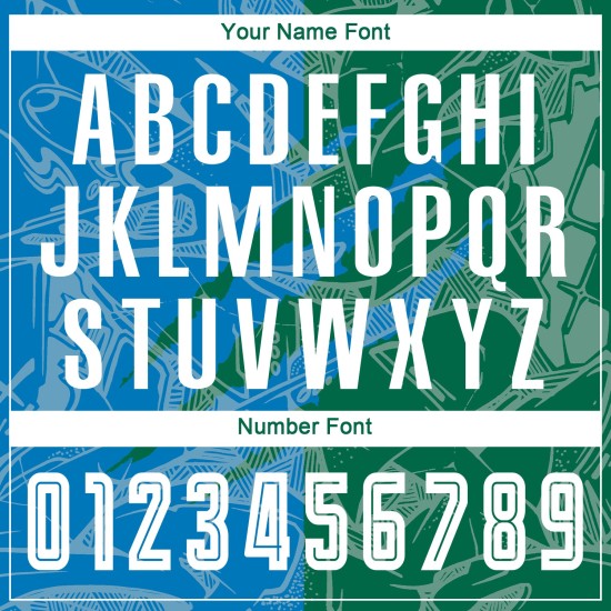 그래피티 저지 축구 패턴 맞춤 승화 스크래치 그린 블루 켈리 유니폼