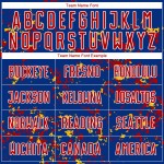 커스텀 축구 로얄 유니폼 조각 승화 추상 레드 골드 아트 저지