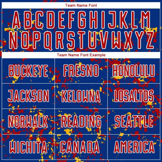 커스텀 축구 로얄 유니폼 조각 승화 추상 레드 골드 아트 저지