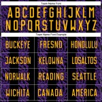 유니폼 블랙 축구 모양 금색-보라색 추상 유니폼 맞춤 승화 인쇄