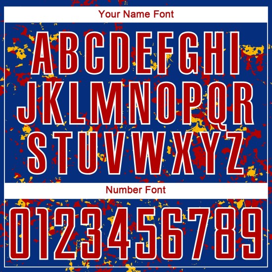 커스텀 축구 로얄 유니폼 조각 승화 추상 레드 골드 아트 저지