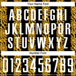 맞춤형 추상 화이트 골드 승화 유니폼 블랙 모양 축구 유니폼