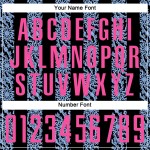 승화 유니폼 핑크-라이트 블랙 블루 저지 축구 맞춤형 추상 모양