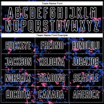 썬더 커스텀 블루-핑크 아트 추상 유니폼 블랙 조각 승화 축구 유니폼 썬더 커스텀 블루-핑크 아트 추상 유니폼 블랙 조각 승화 축구 유니폼