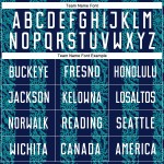 네이비 유니폼 모양 흰색-청록색 추상 축구 맞춤 승화 인쇄 유니폼