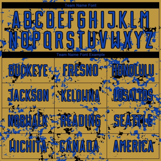 커스텀 승화 블루-블랙 골드 아트 올드 프래그먼트 축구 유니폼 저지 추상 천둥