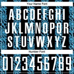 검은색 유니폼 축구 추상 모양 저지 흰색-하늘색 승화 블루 맞춤형