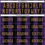 유니폼 모양 맞춤형 구 승화 검정색 저지 추상 축구 금색-보라색