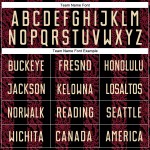 유니폼 승화 블랙 저지 커스텀 크림-크림슨 추상 축구 모양