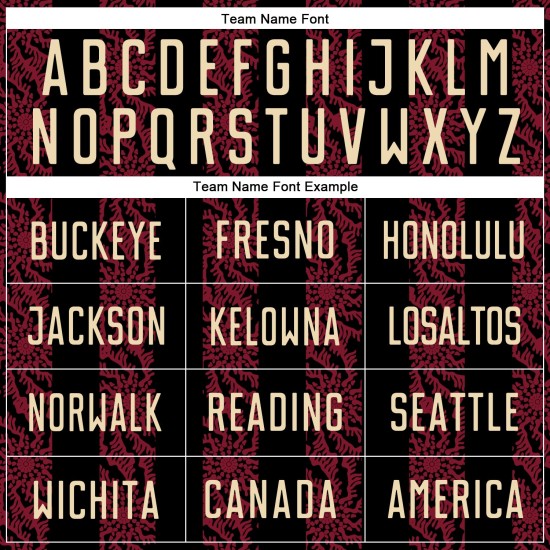 유니폼 승화 블랙 저지 커스텀 크림-크림슨 추상 축구 모양