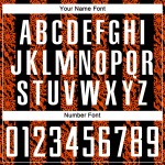 흰색-주황색 유니폼 축구 추상 검정 승화 맞춤형 모양 저지