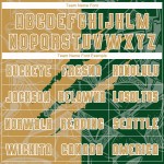 저지 축구 커스텀 승화 그래피티 골드 그린 올드 스크래치 패턴 유니폼