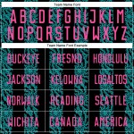 저지 승화 핑크-틸 축구 검정 추상 유니폼 모양 사용자 정의