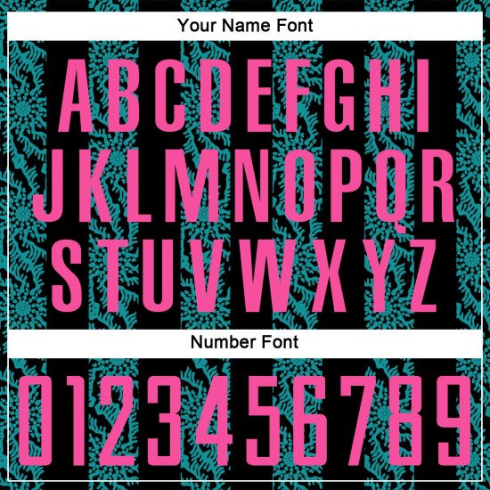 저지 승화 핑크-틸 축구 검정 추상 유니폼 모양 사용자 정의