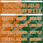 유니폼 스크래치 커스텀 패턴 승화 축구 텍사스 오렌지-그린 저지 그래피티