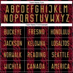 추상 유니폼 올드 저지 커스텀 블랙 축구 모양 승화 금색-빨간색