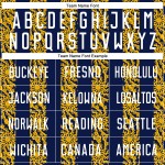 유니폼 축구 커스텀 승화 화이트 골드 모양 추상 네이비 저지