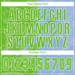 그래피티 오로라 축구 패턴 유니폼 스크래치 그린라이트 저지 승화 커스텀 블루