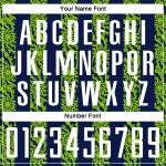 모양 추상 맞춤형 축구 승화 흰색 네온 그린 유니폼 네이비 저지