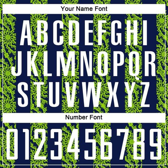 모양 추상 맞춤형 축구 승화 흰색 네온 그린 유니폼 네이비 저지