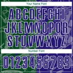 유니폼 진한 보라색-녹색 맞춤 패턴 저지 축구 그래피티 스크래치 승화 인쇄 유니폼 진한 보라색-녹색 맞춤 패턴 저지 축구 그래피티 스크래치 승화 인쇄