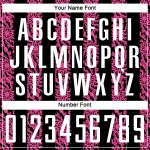 유니폼 승화 검정 추상 축구 맞춤형 흰색-분홍색 유니폼 모양