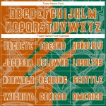 오렌지-켈리 그래피티 스크래치 축구 그린 저지 승화 유니폼 텍사스 패턴 커스텀 오렌지-켈리 그래피티 스크래치 축구 그린 저지 승화 유니폼 텍사스 패턴 커스텀