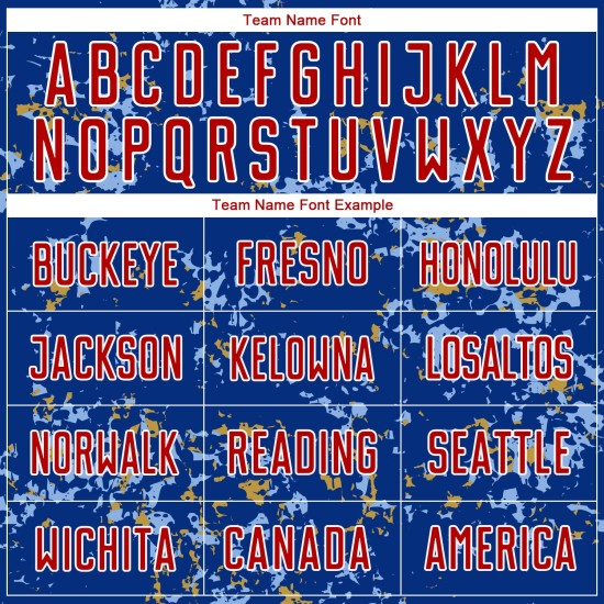 저지 블루 커스텀 축구 골드 라이트 승화 아트 추상 유니폼 조각 올드 로열 레드