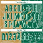 저지 그린-올드 패턴 그래피티 커스텀 승화 골드 유니폼 스크래치 켈리 축구