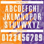 패턴 베이 커스텀 축구 유니폼 오렌지-보라색 승화 그래피티 스크래치 패턴 베이 커스텀 축구 유니폼 오렌지-보라색 승화 그래피티 스크래치