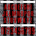 축구 모양 추상 검정 저지 유니폼 빨간색-회색 맞춤 승화 인쇄