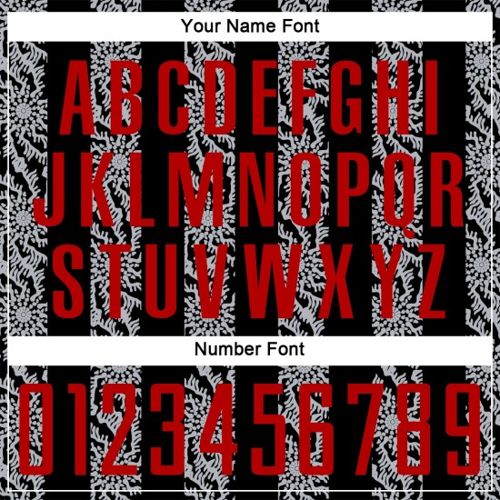 축구 모양 추상 검정 저지 유니폼 빨간색-회색 맞춤 승화 인쇄